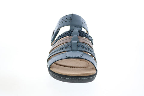 Earth Origins Hayward Hollie Womens Brown Leather Strap Sandals Shoes