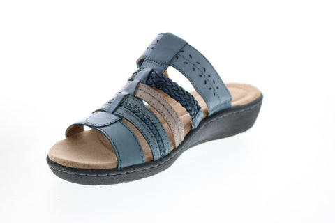 Earth Origins Hayward Hollie Womens Brown Leather Strap Sandals Shoes