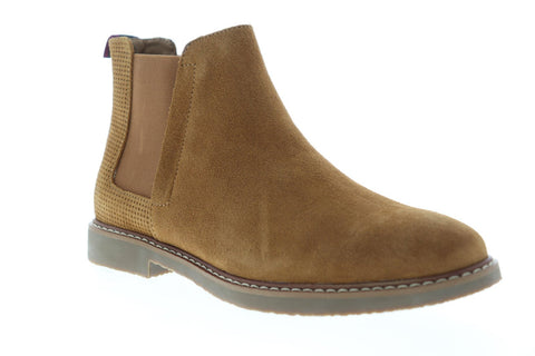 Steve Madden Highlyte Mens Brown Suede Slip On Chelsea Boots Shoes