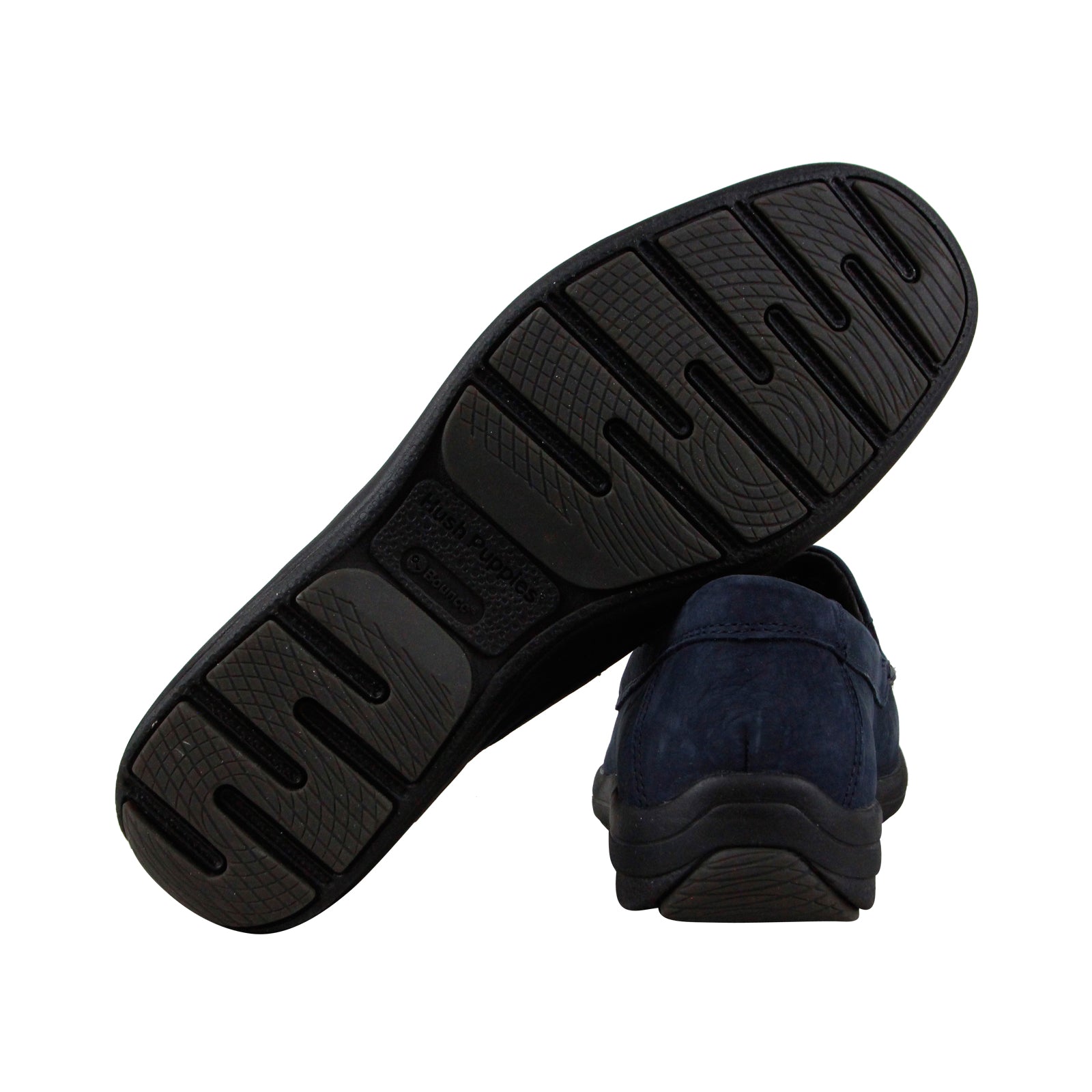 Hush Puppies Men's Ashton Suede Slippers - Navy Comfort Slippers With Rubber Sole Size 10 - View #8