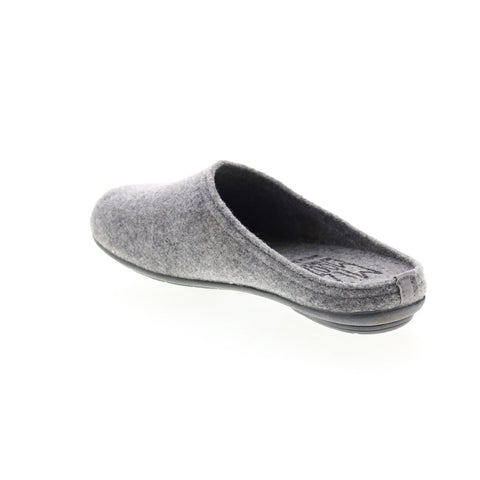 Miz Mooz Hale Womens Gray Canvas Slip On Mules Slippers Shoes