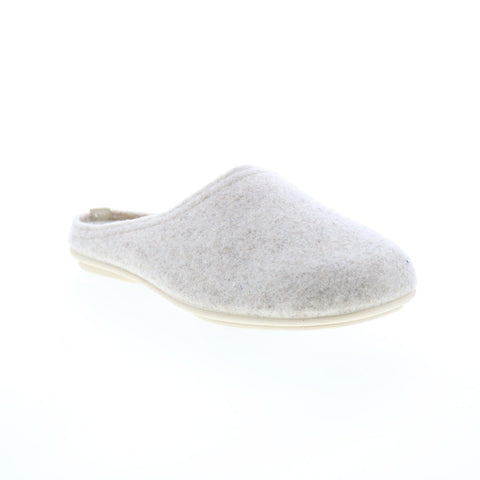 Miz Mooz Hale Womens Gray Canvas Slip On Mules Slippers Shoes