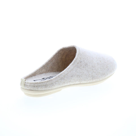 Miz Mooz Hale Womens Gray Canvas Slip On Mules Slippers Shoes