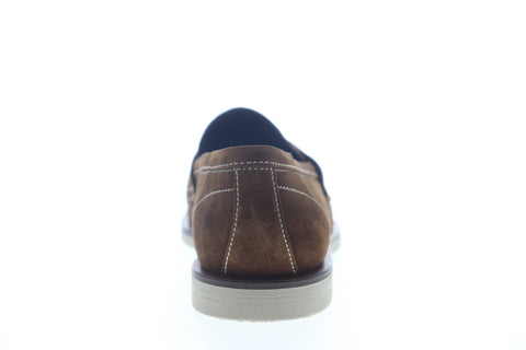 Bruno Magli Hoover Mens Brown Suede Slip On Penny Loafers Shoes