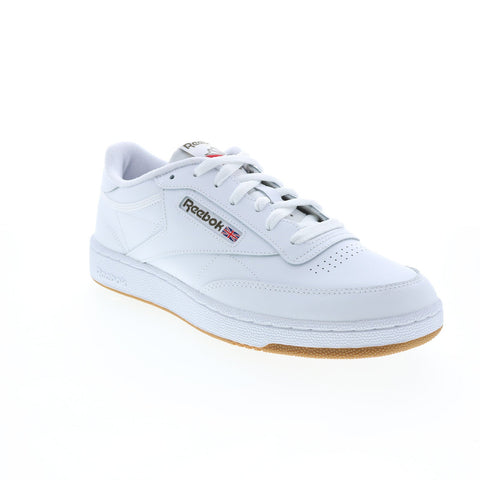 Reebok Club C 85 GY7151 Mens White Leather Lace Up Lifestyle Sneakers Shoes