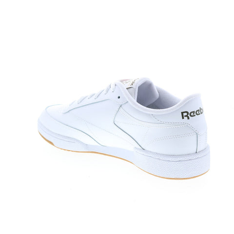 Reebok Club C 85 GY7151 Mens White Leather Lace Up Lifestyle Sneakers Shoes