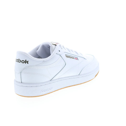 Reebok Club C 85 GY7151 Mens White Leather Lace Up Lifestyle Sneakers Shoes
