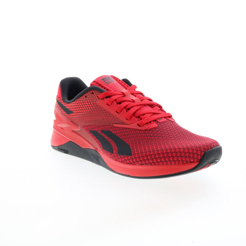 Reebok Nano X3 HP6043 Mens Red Synthetic Athletic Cross Training Shoes