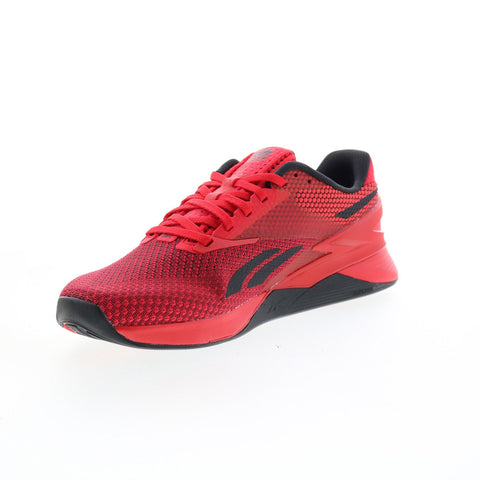 Reebok Nano X3 HP6043 Mens Red Synthetic Athletic Cross Training Shoes