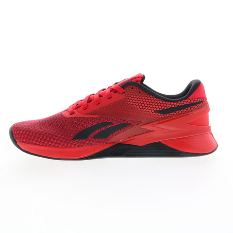 Reebok Nano X3 HP6043 Mens Red Synthetic Athletic Cross Training Shoes