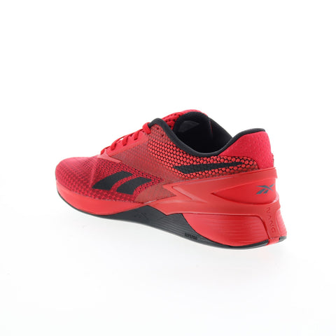 Reebok Nano X3 HP6043 Mens Red Synthetic Athletic Cross Training Shoes