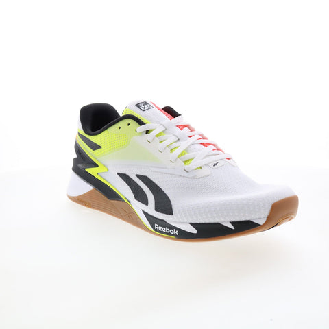 Reebok Nano X3 HP6073 Mens White Synthetic Athletic Cross Training Shoes
