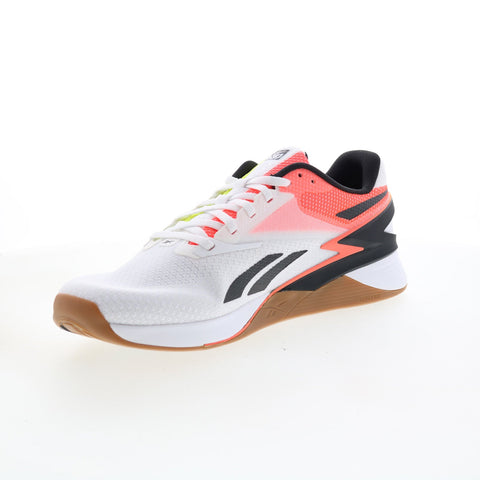Reebok Nano X3 HP6073 Mens White Synthetic Athletic Cross Training Shoes