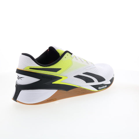 Reebok Nano X3 HP6073 Mens White Synthetic Athletic Cross Training Shoes