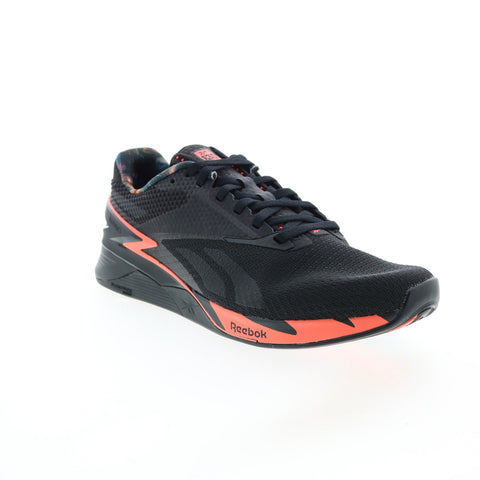 Reebok Nano X3 HP6075 Mens Black Canvas Athletic Cross Training Shoes