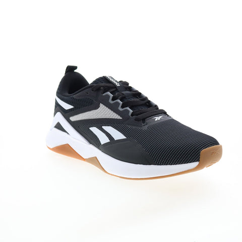Reebok Nanoflex TR 2.0 HP6112 Mens Black Canvas Athletic Cross Training Shoes