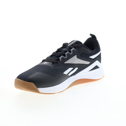 Reebok Nanoflex TR 2.0 HP6112 Mens Black Canvas Athletic Cross Training Shoes