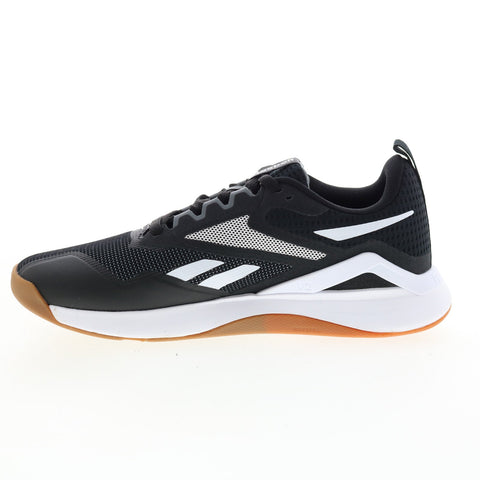 Reebok Nanoflex TR 2.0 HP6112 Mens Black Canvas Athletic Cross Training Shoes