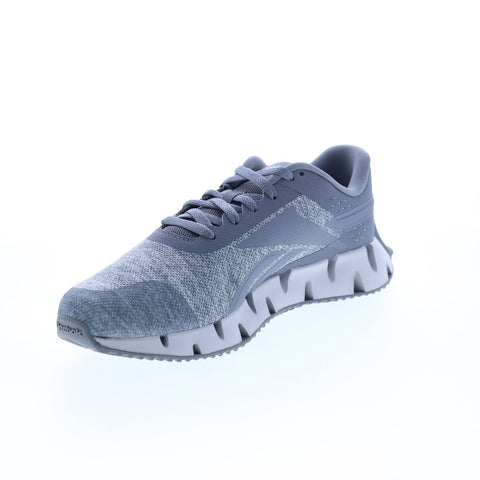Reebok Zig Dynamica 2.0 HQ5896 Mens Gray Canvas Athletic Running Shoes