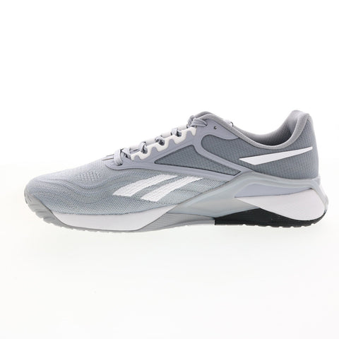 Reebok Nano X2 HQ6307 Mens Gray Canvas Athletic Cross Training Shoes