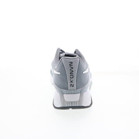 Reebok Nano X2 HQ6307 Mens Gray Canvas Athletic Cross Training Shoes