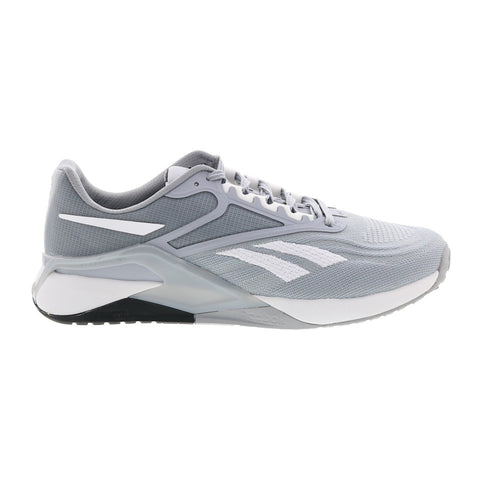 Reebok Nano X2 HQ6307 Mens Gray Canvas Athletic Cross Training Shoes