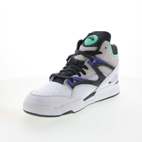 Reebok Pump Omni Zone II HR0110 Mens White Leather Athletic Basketball Shoes