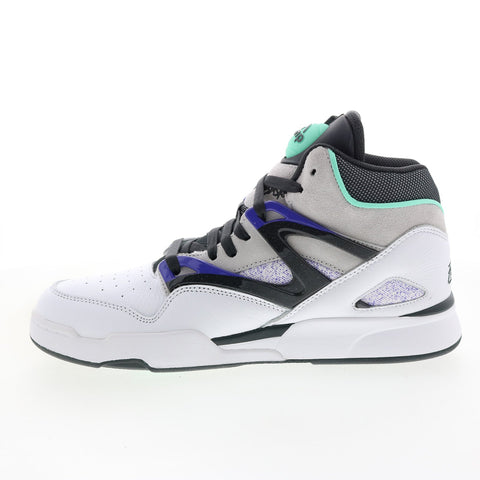 Reebok Pump Omni Zone II HR0110 Mens White Leather Athletic Basketball Shoes