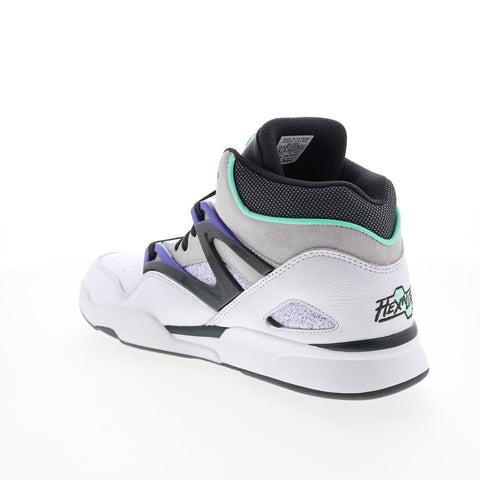 Reebok Pump Omni Zone II HR0110 Mens White Leather Athletic Basketball Shoes