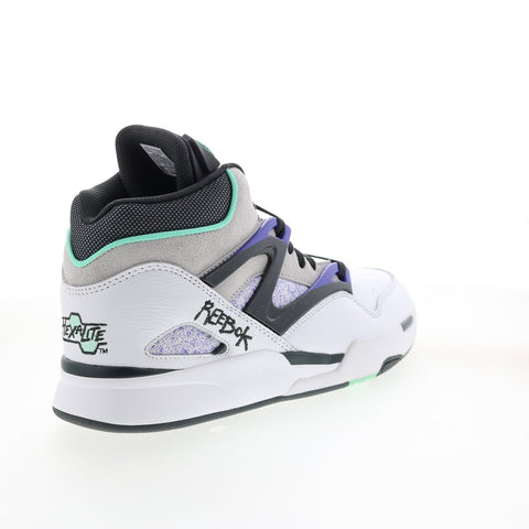 Reebok Pump Omni Zone II HR0110 Mens White Leather Athletic Basketball Shoes