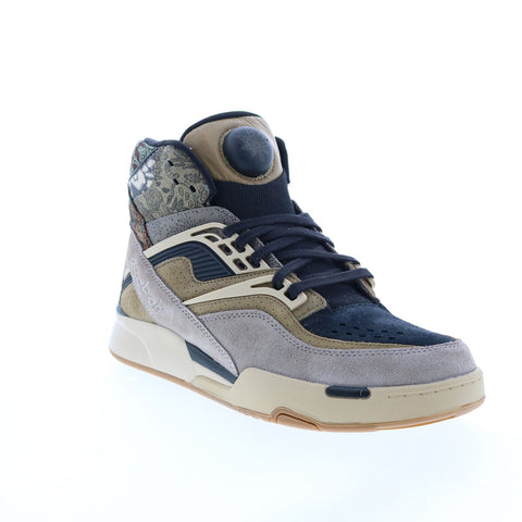 Reebok Pump TZ IE4105 Mens Black Suede Lace Up Athletic Basketball Shoes