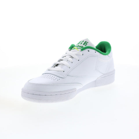 Reebok Club C 85 IE9387 Mens White Leather Lace Up Lifestyle Sneakers Shoes