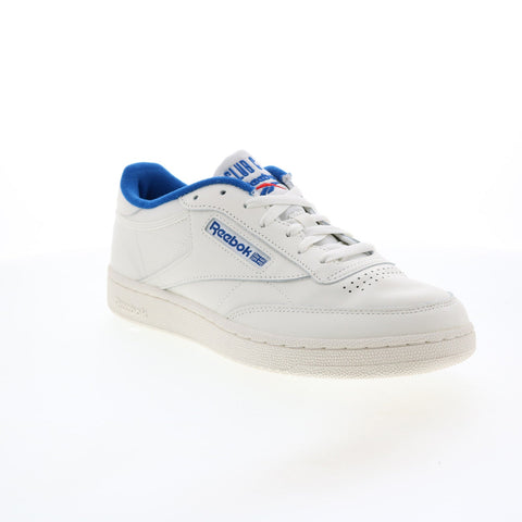 Reebok Club C 85 IE9388 Mens Beige Leather Lace Up Lifestyle Sneakers Shoes