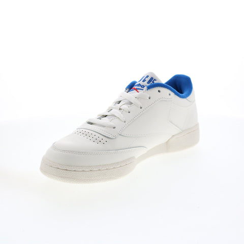 Reebok Club C 85 IE9388 Mens Beige Leather Lace Up Lifestyle Sneakers Shoes