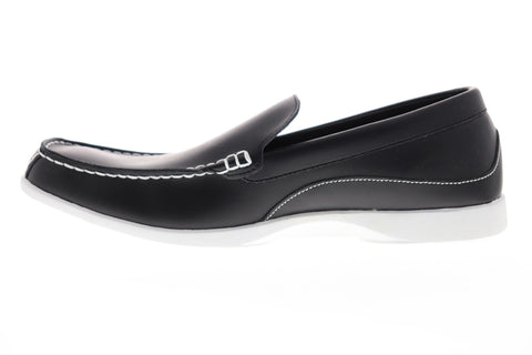 Vlado Elite IG-1050-2 Mens Black Leather Slip On Casual Loafers Shoes