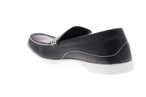 Vlado Elite IG-1050-2 Mens Black Leather Slip On Casual Loafers Shoes