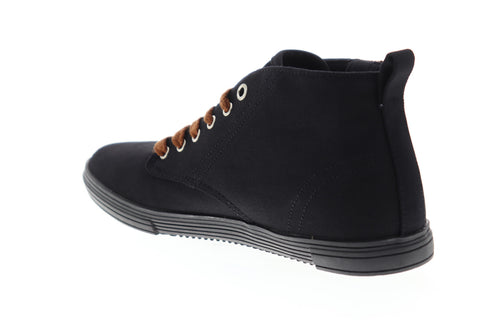 Vlado Leon IG-2800-2A6 Mens Black Canvas Mid Top Lifestyle Sneakers Shoes