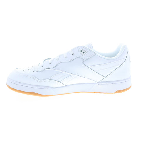 Reebok BB 4000 II Mens White Leather Lace Up Lifestyle Sneakers Shoes