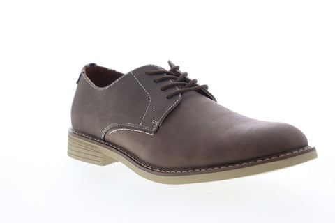 Izod Imperial 630220 Mens Brown Leather Low Top Lace Up Plain Toe Oxfords Shoes