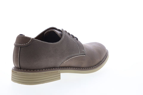 Izod Imperial 630220 Mens Brown Leather Low Top Lace Up Plain Toe Oxfords Shoes