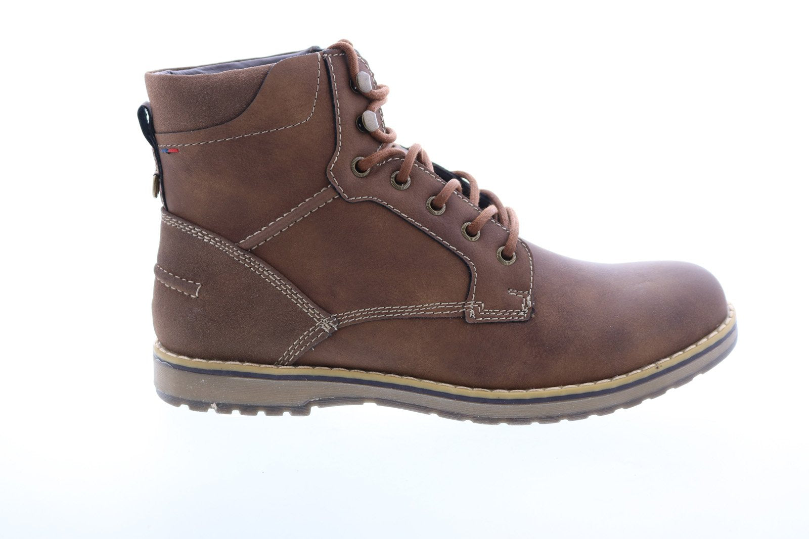 Izod Men\'s Brown Moc Toe Lace-Up Work Boot with Tan Sole Amazon.com | Izod Men main image 2