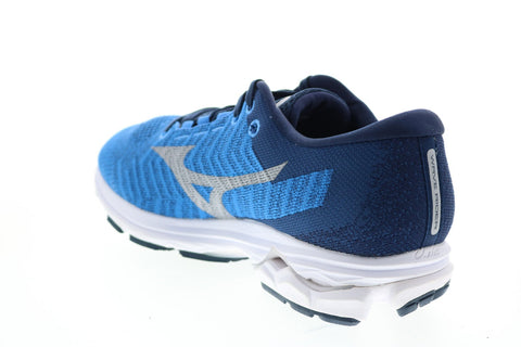 Mizuno Wave Rider J1GC193139 Mens Blue Mesh Lace Up Athletic Running Shoes