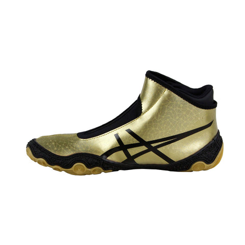 Asics Omniflex Attack V2.0 Mens Gold Yellow Athletic Boxing Wrestling Shoes