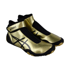 Asics Omniflex Attack V2.0 Mens Gold Yellow Athletic Boxing Wrestling Shoes