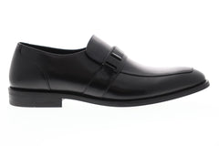 Kenneth Cole Unlisted Design 30402 Mens Black Leather Slip On Loafers Shoes