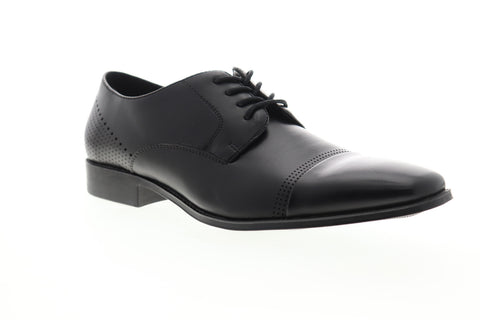 Unlisted by Kenneth Cole Lesson Plan JMH6SY025 Mens Black Cap Toe Oxfords Shoes