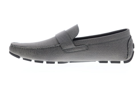 Unlisted by Kenneth Cole Hope Driver C Mens Gray Slip On Moccasin Loafers Shoes