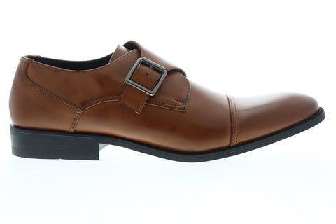 Unlisted by Kenneth Cole Design 30134 Mens Brown Monk Strap Oxfords Shoes