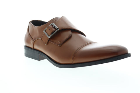 Unlisted by Kenneth Cole Design 30134 Mens Brown Monk Strap Oxfords Shoes