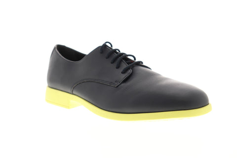 Camper Truman K100243-005 Mens Black Leather Low Top Plain Toe Oxfords Shoes